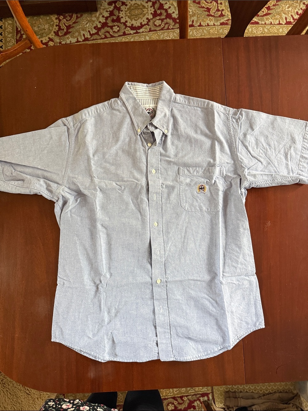 Cinch Light Blue Short-Sleeve Button Down Shirt with Chest Pocket